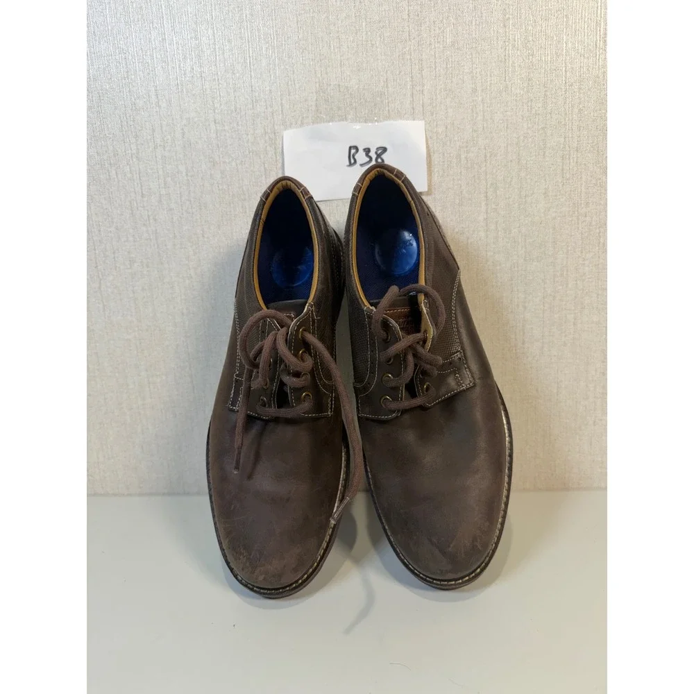 Nunn Bush Otto Plain Toe Oxford, Brown, Men's 10 Wide
